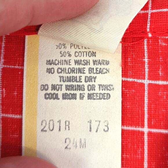 Vintage Clowns Inc Outfit Boys Sz 18m Red Plaid Shorts Button Down Preppy - Picture 4 of 4